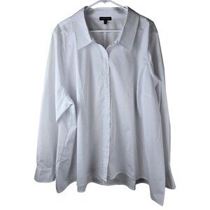 Universal‎ Standard Classic White XL Button-Up Shirt 26/28 4X